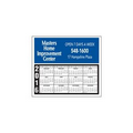 20 Mil Rectangle w/ Rounded Corner Large Size Calendar Magnet w/ Bold Calen